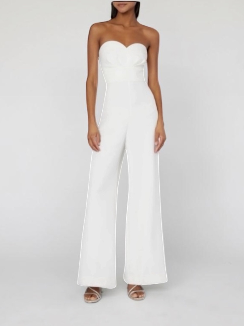 MILLY Evana Cady Strapless Jumpsuit